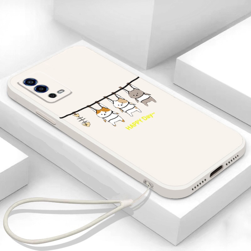 Ốp lưng OPPO A55 4g Ốp Điện Thoại Silicon Mềm Mịn Bảo Vệ Cho OPPO A55 4g LSMM01 viền vuông cute
