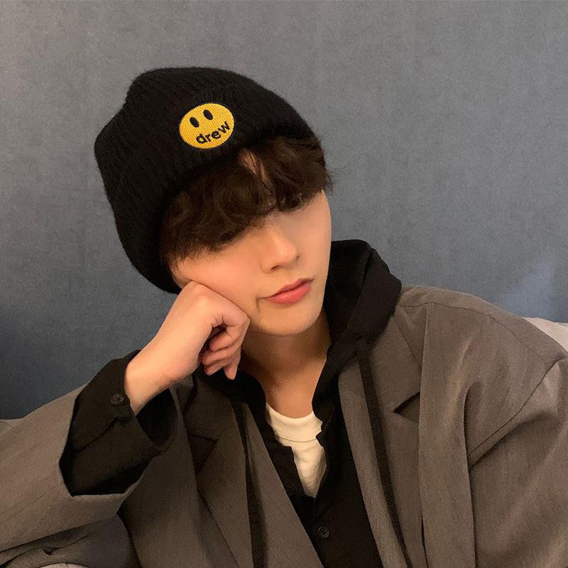 Mũ Len Dệt Kim Giữ Ấm Phong Cách Harajuku Hàn Quốc Thời Trang Thu Đông Dành Cho Cặp Đôi Nam Và Nữ