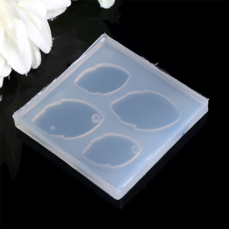 Khuôn Silicone Làm Mặt Dây Chuyền Hình Hoa Lá Trái Tim