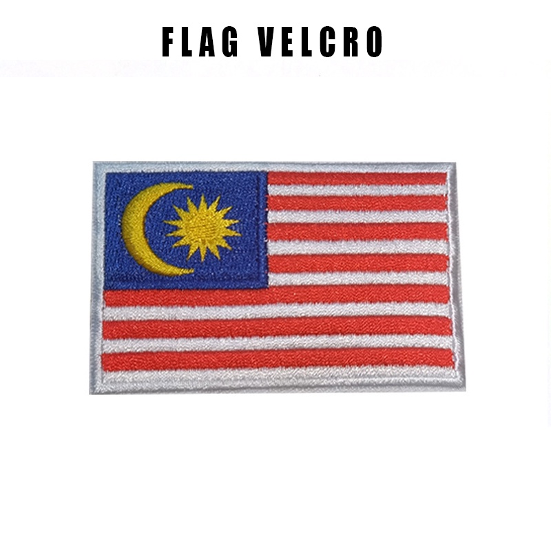 Miếng dán hình lá cờ trang trí quần áo ba lô