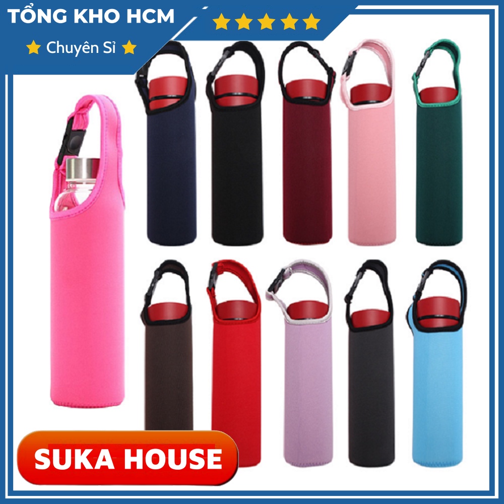 Túi Đựng Bình Giữ Nhiệt 300 - 600ml Chống Trầy Có Quai Treo Bình Nước H301