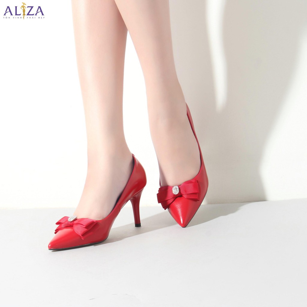 Aliza - Giày cao gót đính nơ đá sang chảnh V92