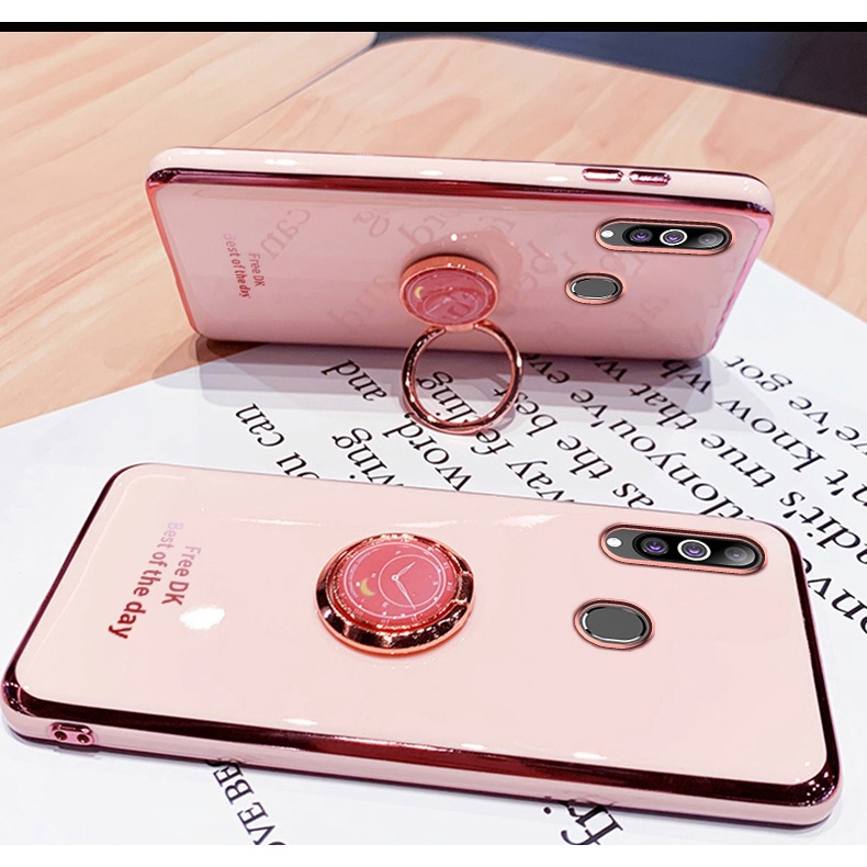 ỐP LƯNG SILICON SAMSUNG A20S KÈM IRING SANG TRỌNG