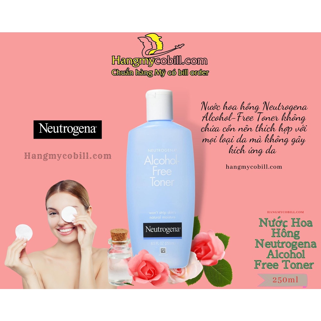 (có bill nhập)Toner Neutrogena alcohol free