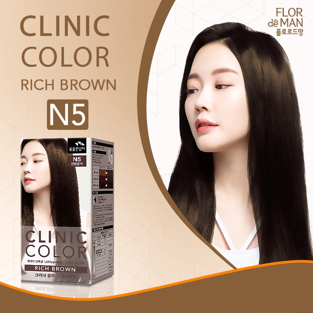 Màu Nhuộm Hàn Quốc bóng mượt tóc chứa Keratin 1200mg Clinic Color