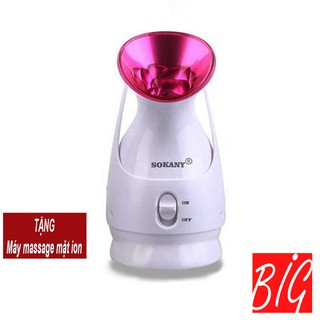 Máy xông hơi mặt SOKANY ZJ-608 cao cấp, tặng kèm máy massage mặt ion, 30 ngày đổi mới TKBIG