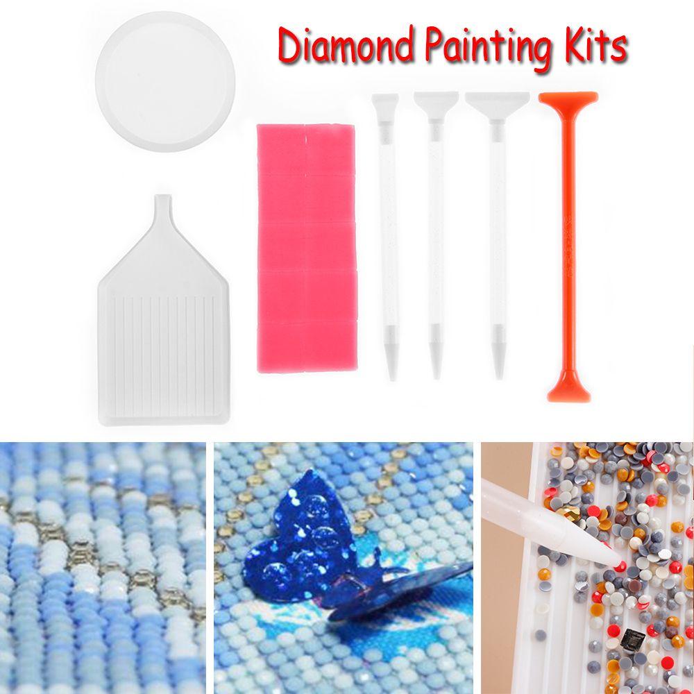 Khay Nhựa Hình Vuông / Tròn 5D Dùng Vẽ Tranh DIY