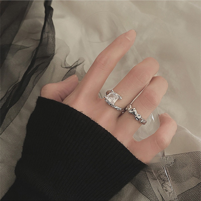 Nhẫn Hợp Kim Đính Đá Pha Lê Thời Trang Cho Nữ