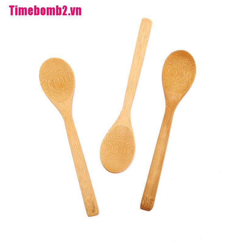 Muỗng Gỗ Tre Tròn Uống Trà / Cà Phê Tiện Dụng