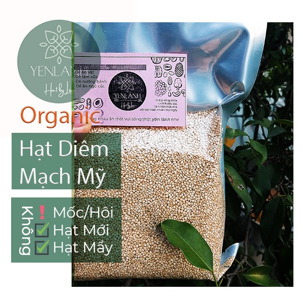 Hạt Diêm Mạch Quinoa Trắng Mỹ 250gr-500gr Yenlanhnatural