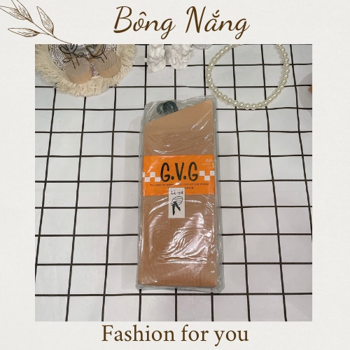 Vỉ 6 Vớ cotton GVG các loại gót, đùi, gối, quần da chất thun co dãn hàng loại tốt