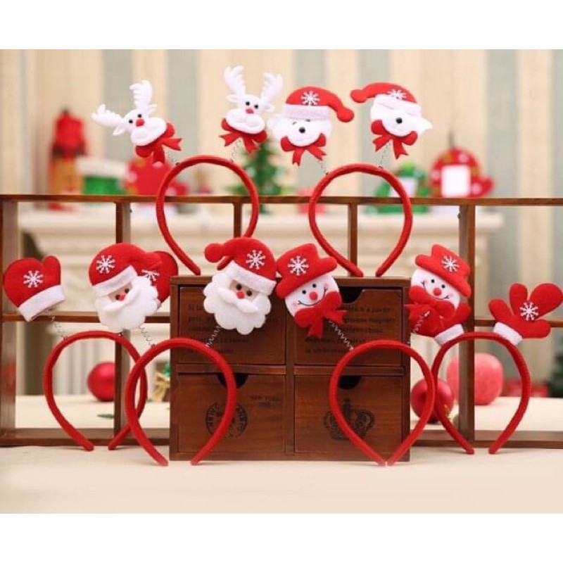 Băng Đô Noel Cài Tóc Dễ Thương Cho Bé