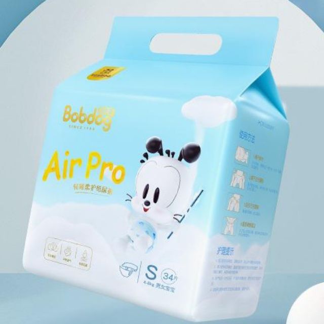Tã airpro dán bobdog S34/M32/L30