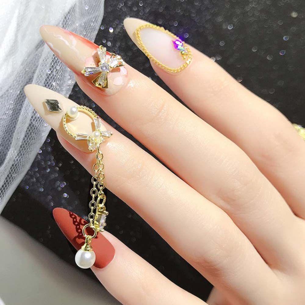 Phụ Kiện Đính Nơ Trang Trí Móng Tay Xinh Xắn|Hạt Charm 3D Lấp Lánh Đính Móng Nghệ Thuật|Phụ Kiện Trang Trí Móng Tay Hình Nơ Xinh Xắn