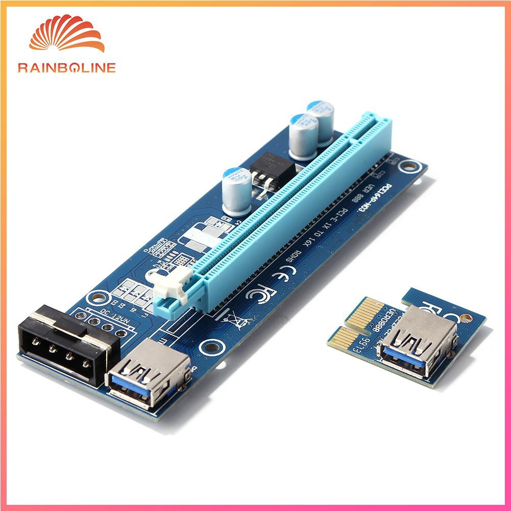 Card Mở Rộng Pci-E Riser Express 1x 4x 8x 16x 4 Pin