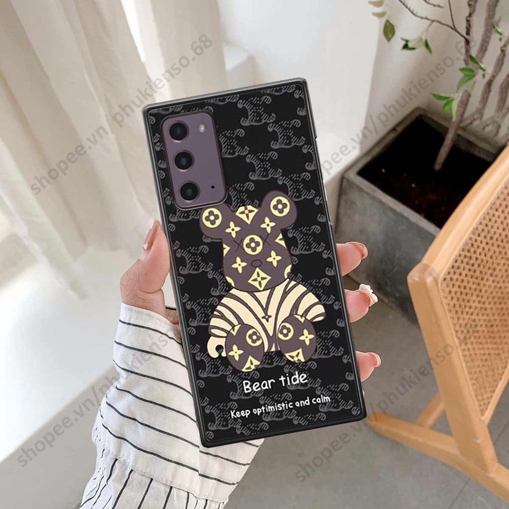 Ốp lưng điện thoại Samsung Note 20 elegant, gấu be@rbrick cao cấp, vỏ ốp rẻ đẹp