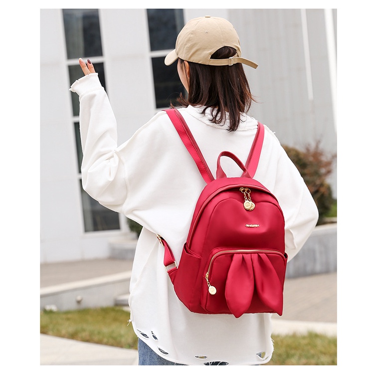 Ba Lô Nylon Chống Thấm Nước Thời Trang Cho Nữ