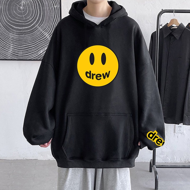 ÁO HOODIE Drew Mặt Cười Nỉ Ngoại Unisex Nam Nữ (HD2800 - Full Size Full Màu)