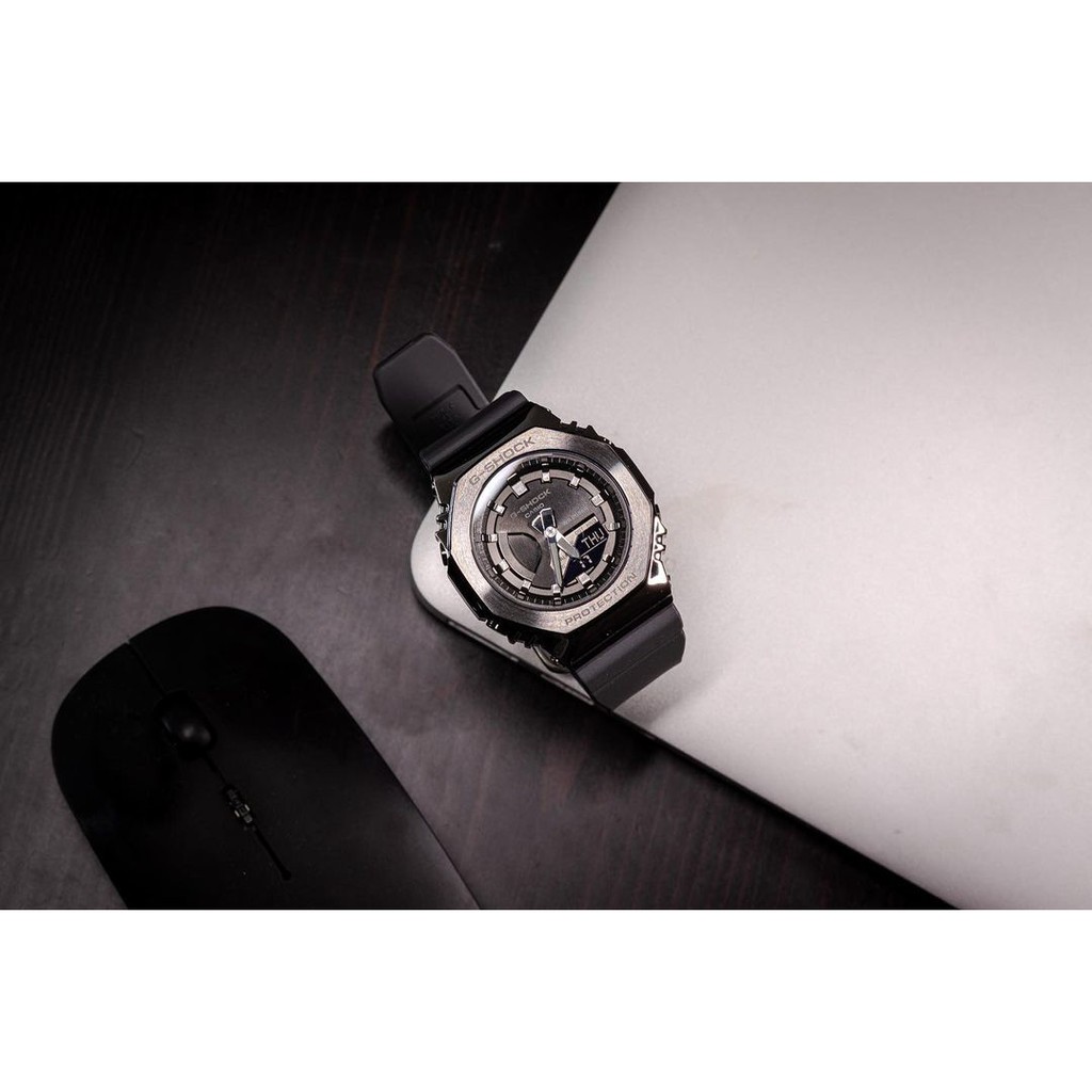 Đồng hồ Dây nhựa Nam Casio G-Shock GM-2100-1ADR chính hãng bảo hành 5 năm Pin trọn đời