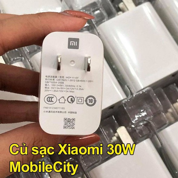 Cáp, củ sạc nhanh Xiaomi 18W, 27W, 30W, 33W, 45W - [Giá rẻ tại Hà Nội, Tp.HCM, Đà Nẵng MobileCity]