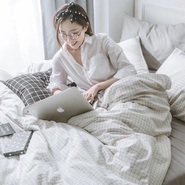 Sét chăn ga chất đũi