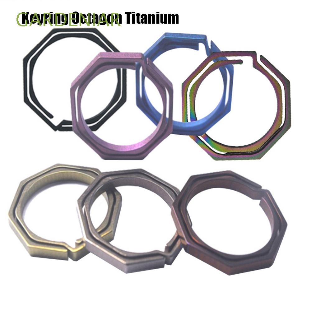 Móc khóa bát giác chất liệu Titanium siêu bền