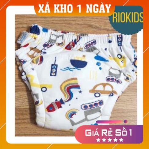 [ HÀNG CHÍNH HÃNG] Quần Bỏ Bỉm Riokid 8 lớp - Ban đêm Sz 90,100,110, (7-23 kg)