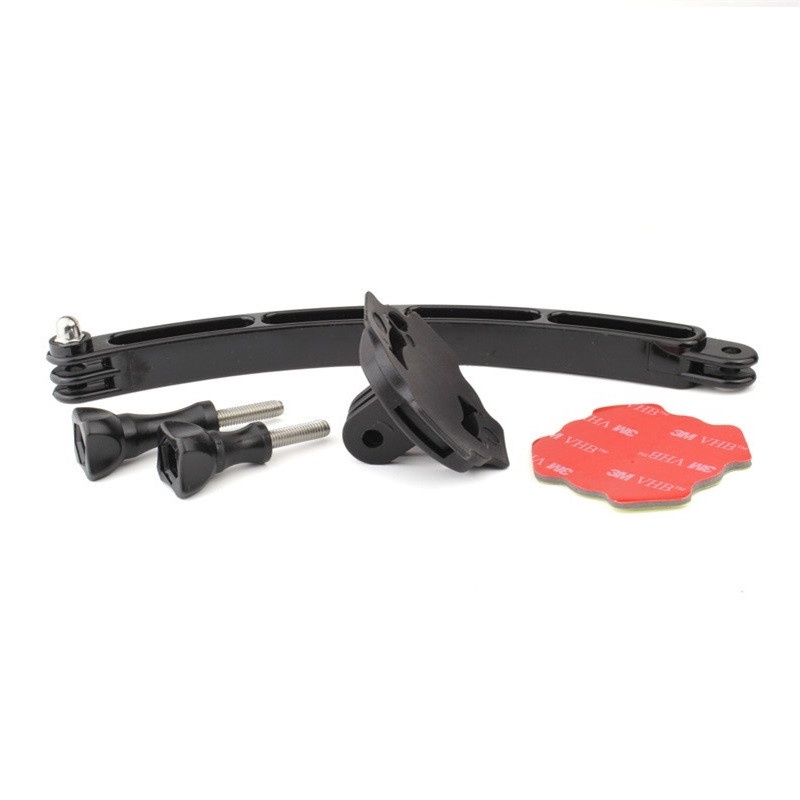 Giá Đỡ Camera Hành Trình Gopro Action Gắn Mũ Bảo Hiểm Xoay 360 Độ Kèm Miếng Dán 3M