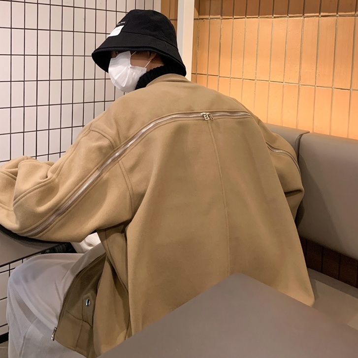 Áo khoác bomber trơn form rộng thời trang, áo bomber nam nữ chất dạ ép phối khóa basic unisex học sinh đi chơi đi học