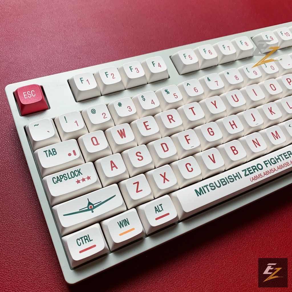 Keycap XDA MITSUBISHI ZERO Thick PBT Dyesub 133 Phím