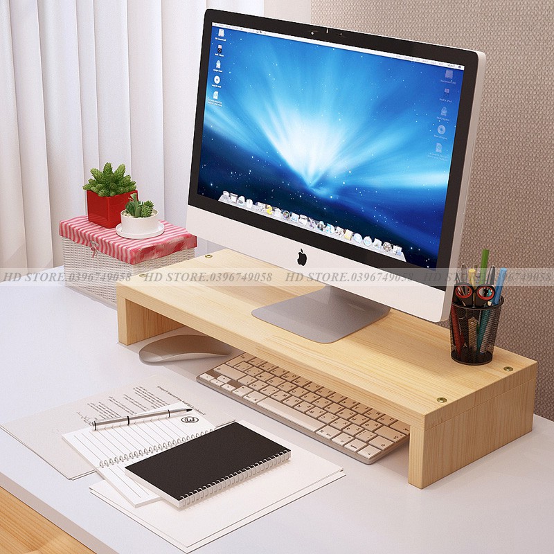 🔥 KỆ ĐỂ ĐỒ DECOR - SÁCH - MÁY TÍNH 🖥⌨ LẮP GHÉP - MÀU VÂN GỖ ✨