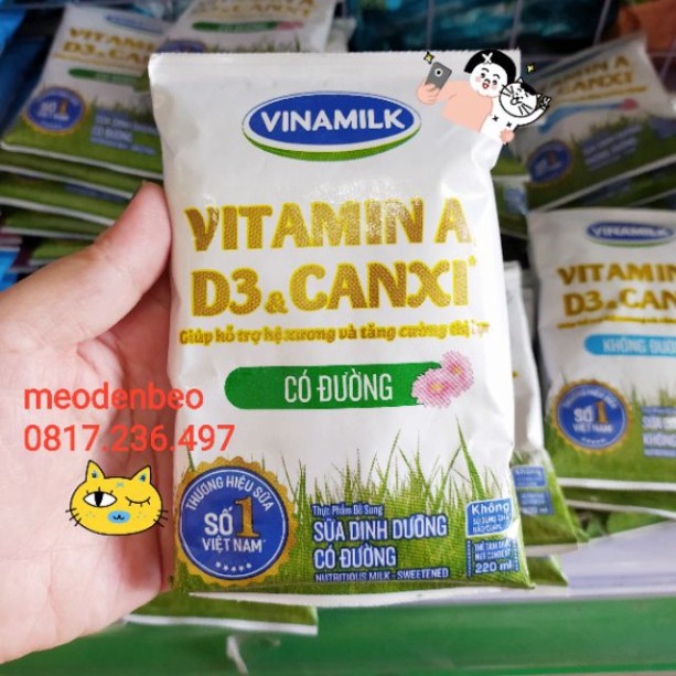 Sữa Vinamilk bịch 220ml date mới
