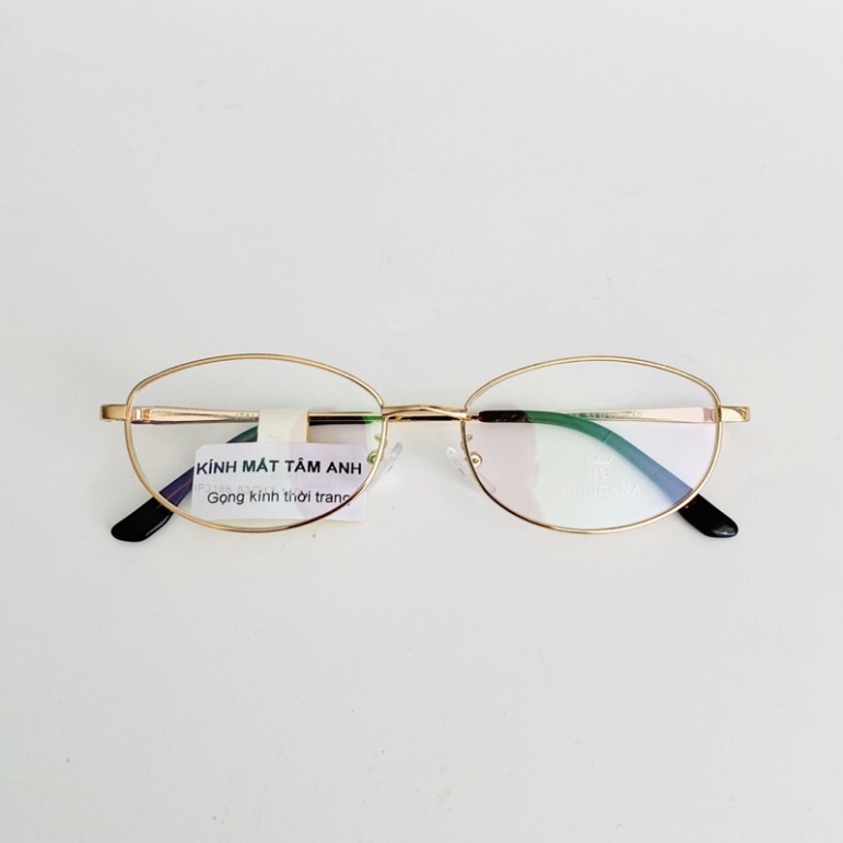 Gọng kính kim loại mắt tròn NỮ Vilicana lắp kính cận - viễn - LOẠN theo yêu cầu