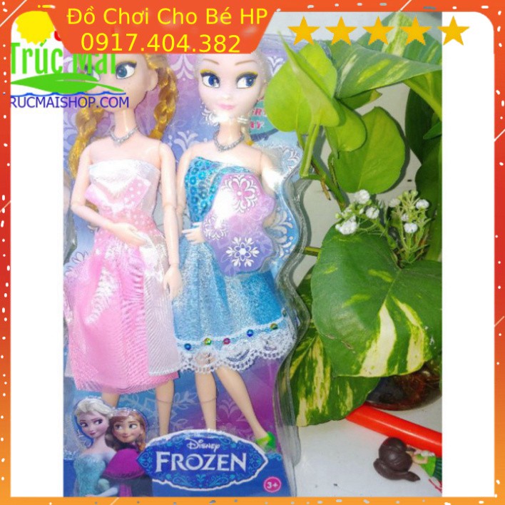 [SIÊU SALE] đồ chơi trẻ em bộ đôi búp bê Frozen khớp cao cấp ✅  Đồ Chơi Trẻ Em HP