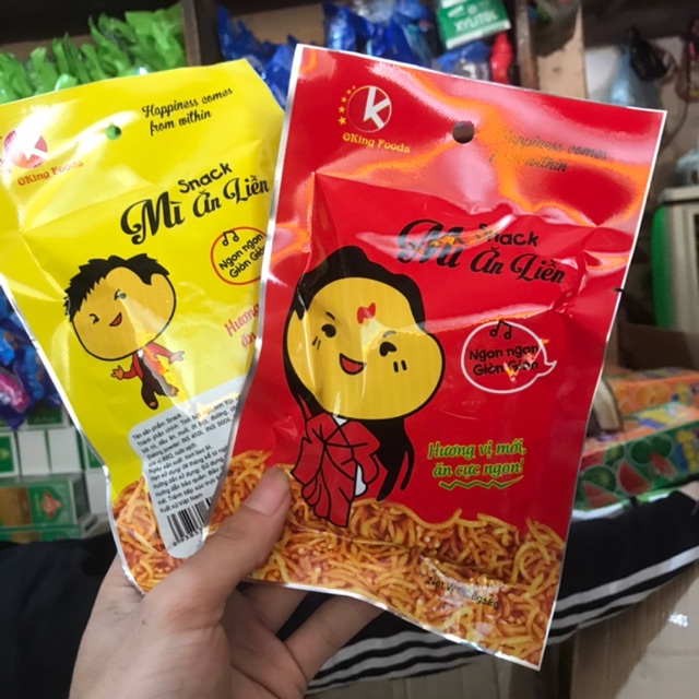 10 GÓI SNACK MỲ ĂN LIỀN THƠM NGON GIÒN TAN