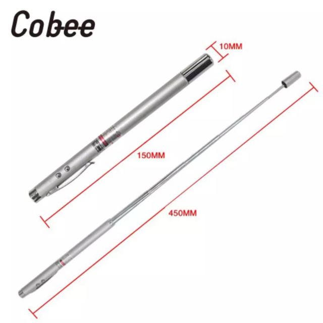 Bút thuyết trình đa năng 4 trong 1 vỏ kim loại