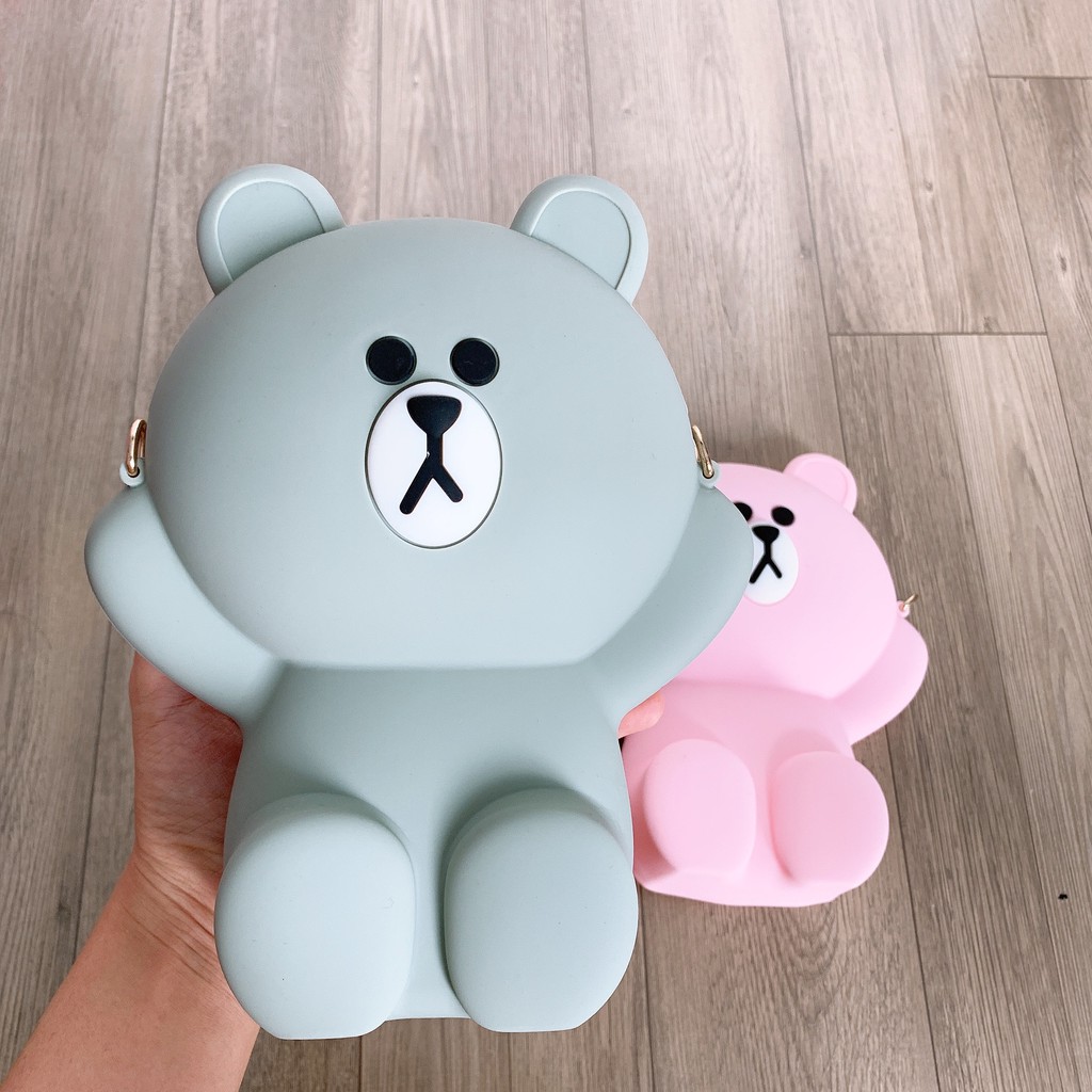 [Mã FAMAYWA2 giảm 10K đơn 50K] Túi Gấu Nâu Đeo Chéo, Túi Gấu Silicon | BigBuy360 - bigbuy360.vn