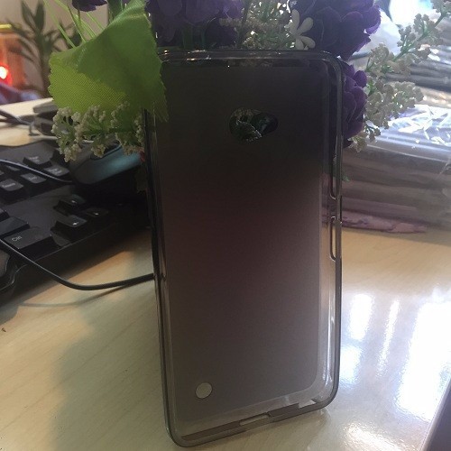 Ốp lưng Lumia 640 silicon trắng trong suốt cao cấp - OL120