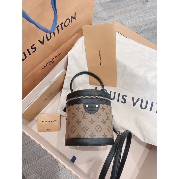 Túi xách nữ Lv Cannes Supper 2 box nam châm + carton da thật