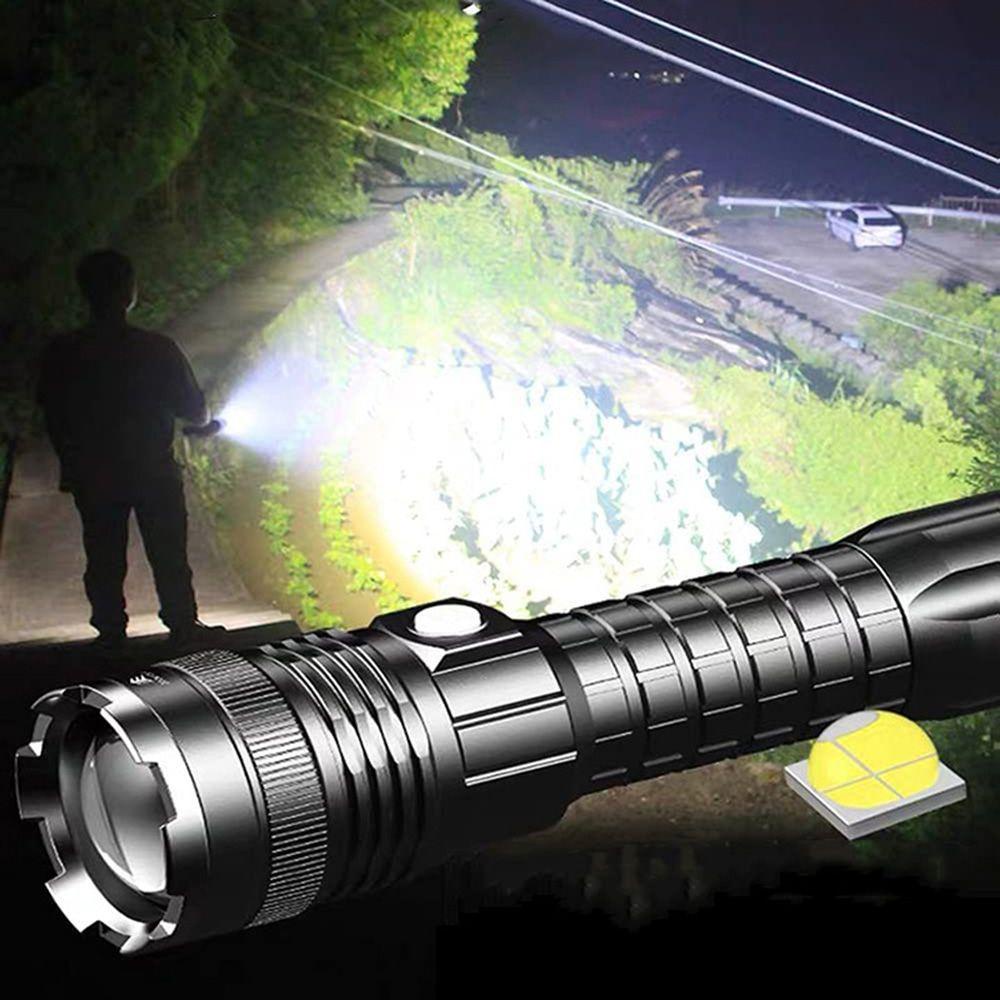 MYRONGVN Đèn Pin Cắm Trại Siêu Sáng, Màu Đen