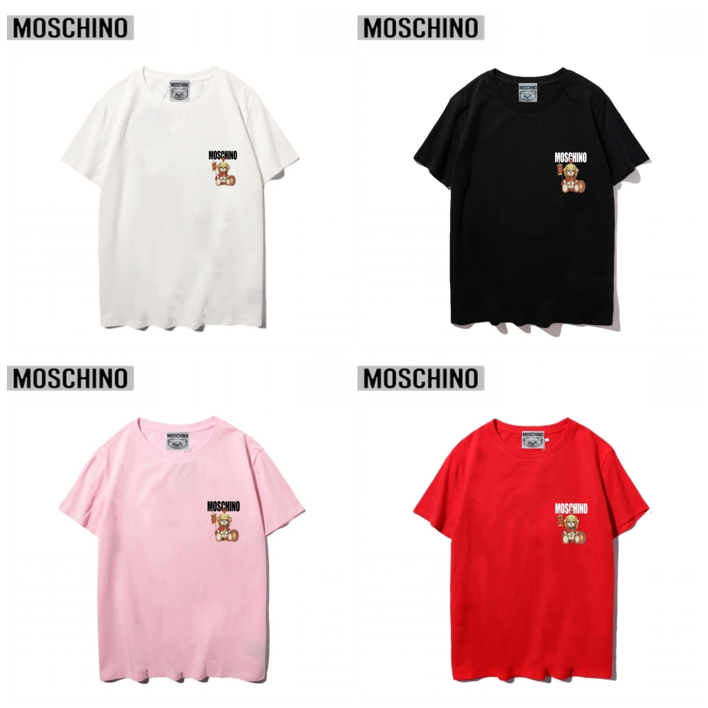 Áo thun Moschino 8830 tay ngắn cổ tròn in họa tiết thời trang dành cho cả nam và nữ