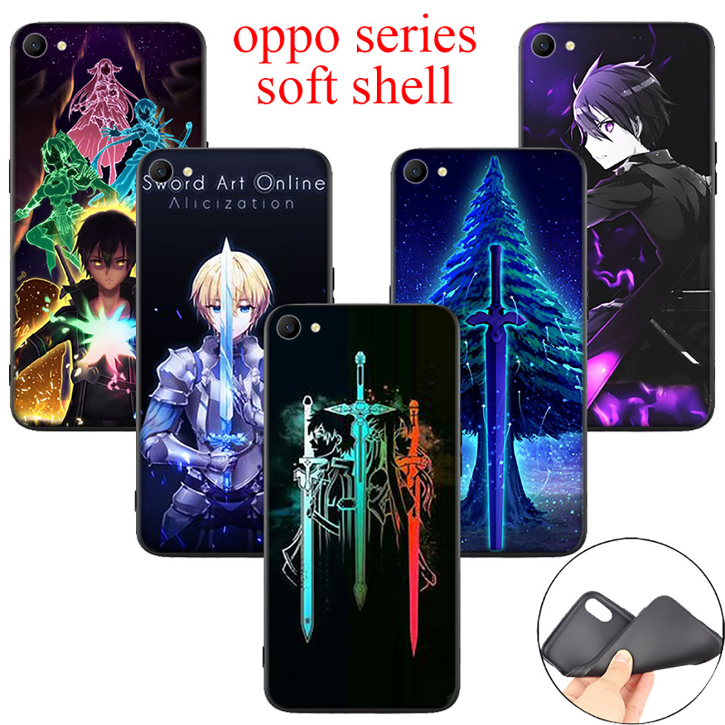 Ốp Lưng Silicone Họa Tiết Sword Art Online Thời Trang Cho Realme X Lite Q 2 A5 3 5 Pro 5i 5s C2 C3 X3