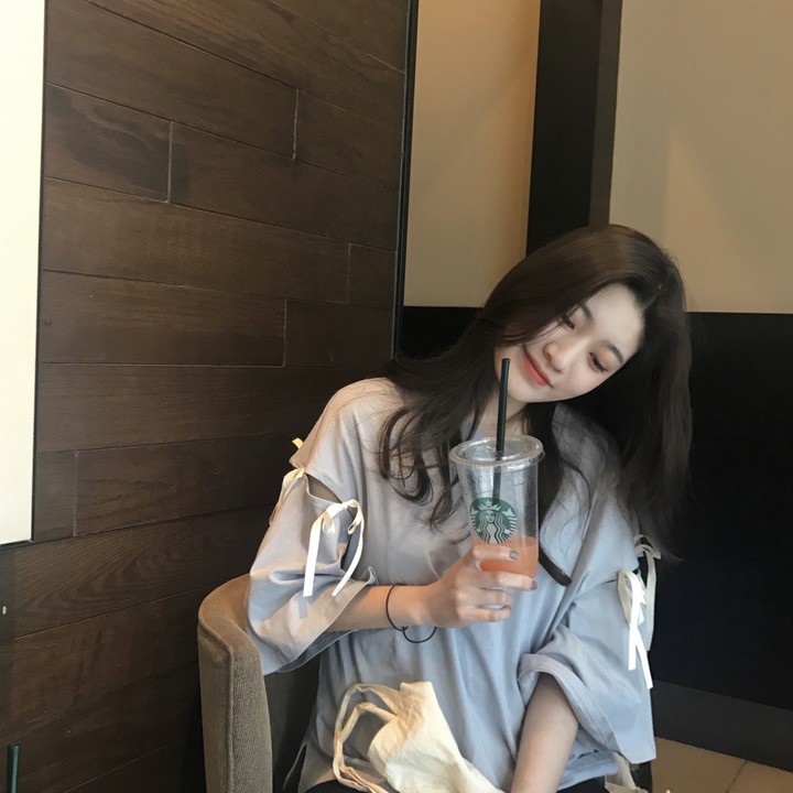 Áo tay loe phối dây thắt nơ kiểu dáng thời trang | BigBuy360 - bigbuy360.vn