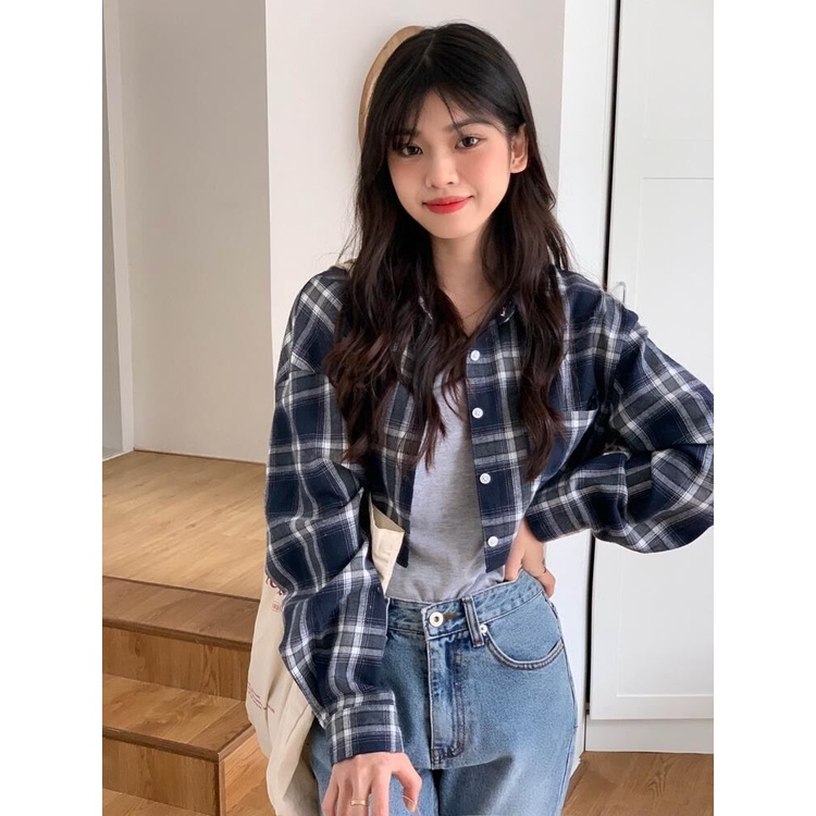 Áo Sơ Mi Nữ Dài Tay Cổ Bẻ Thời Trang Hàn