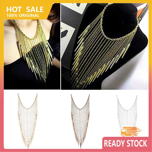 vòng cổ Dáng Dài Phối Đinh Tán Thời Trang Cá Tính Cho Nữ