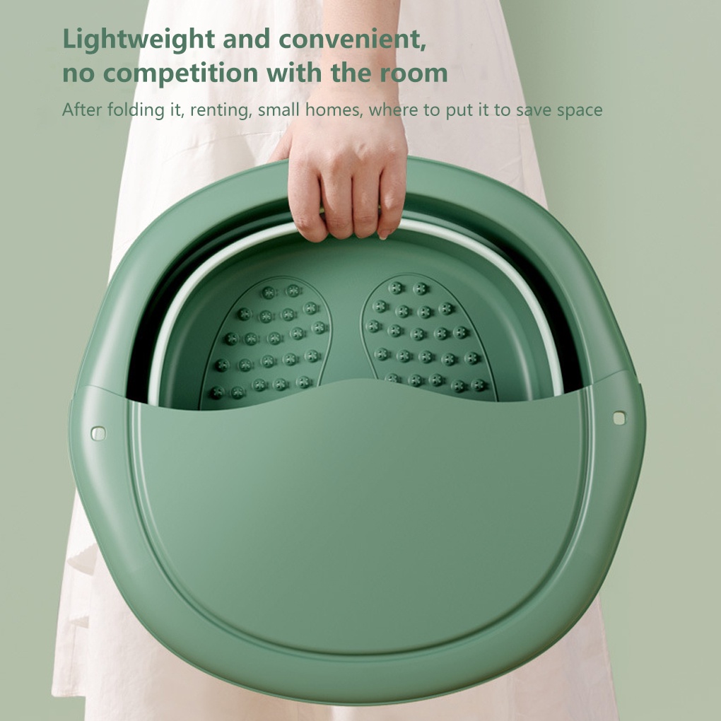 [CHOO] Foldable Foot Ankle Toes Washing Massaging Bucket Large Capacity Tub Feet Bath Basin Massage Shop Pedicure