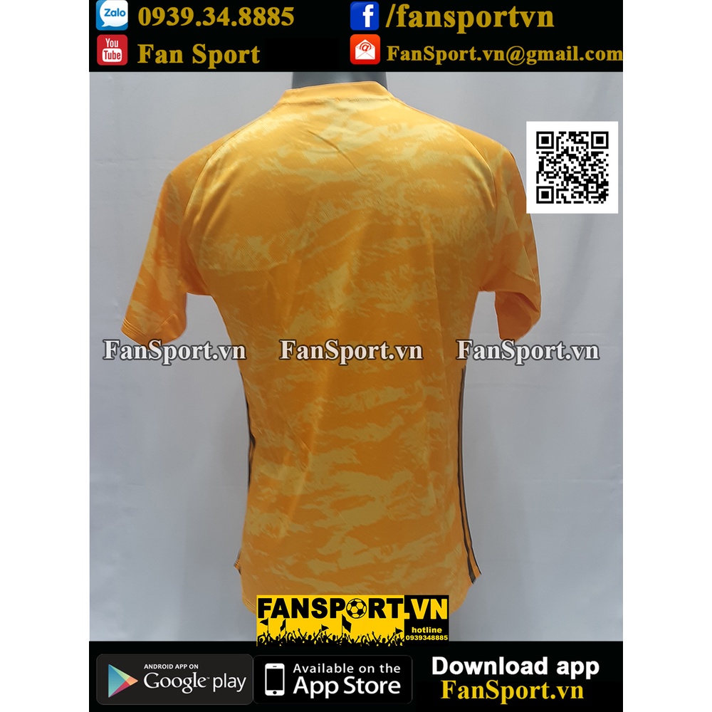 Áo thủ môn bóng đá Mancheater United 2019-2020 four shirt goalkeeper gk yellow vàng