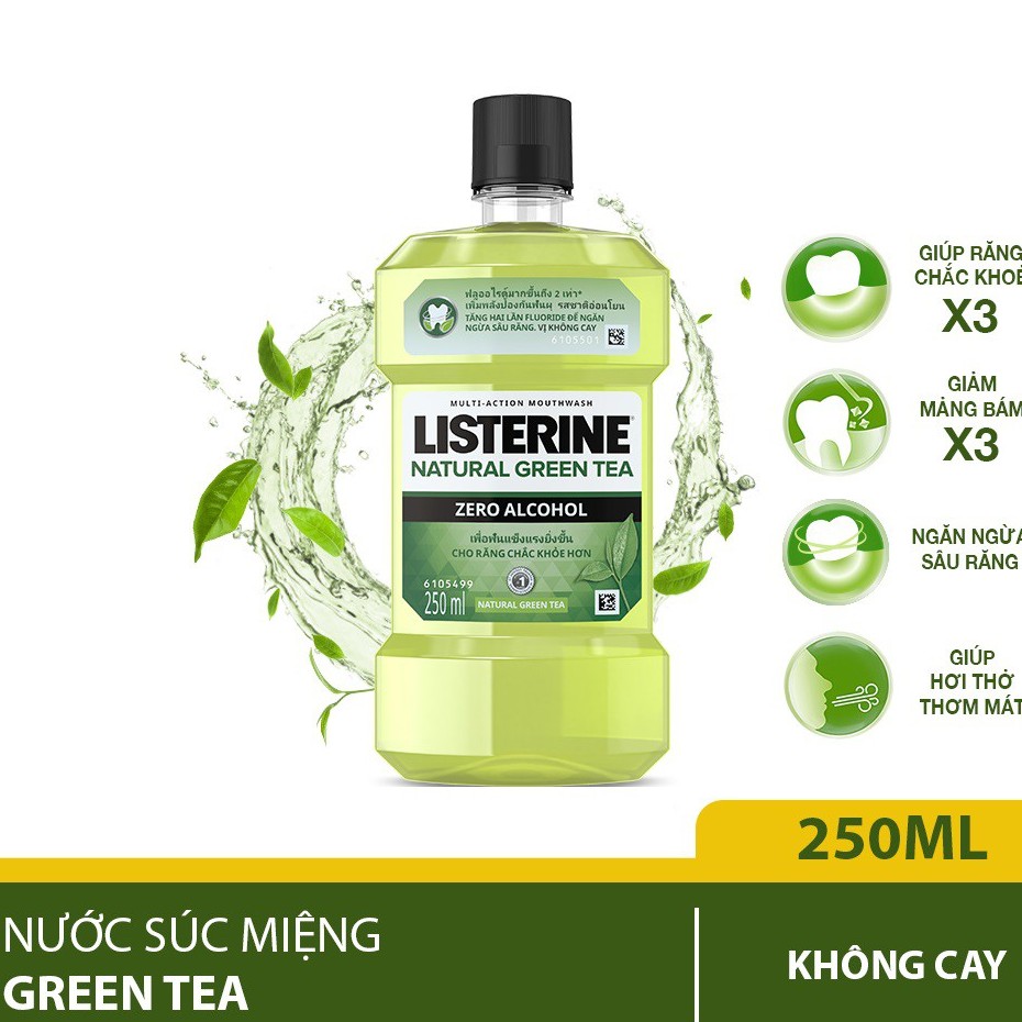 Nước súc miệng Listerine Cool Mint - Green Tea - Thái Lan 250ML