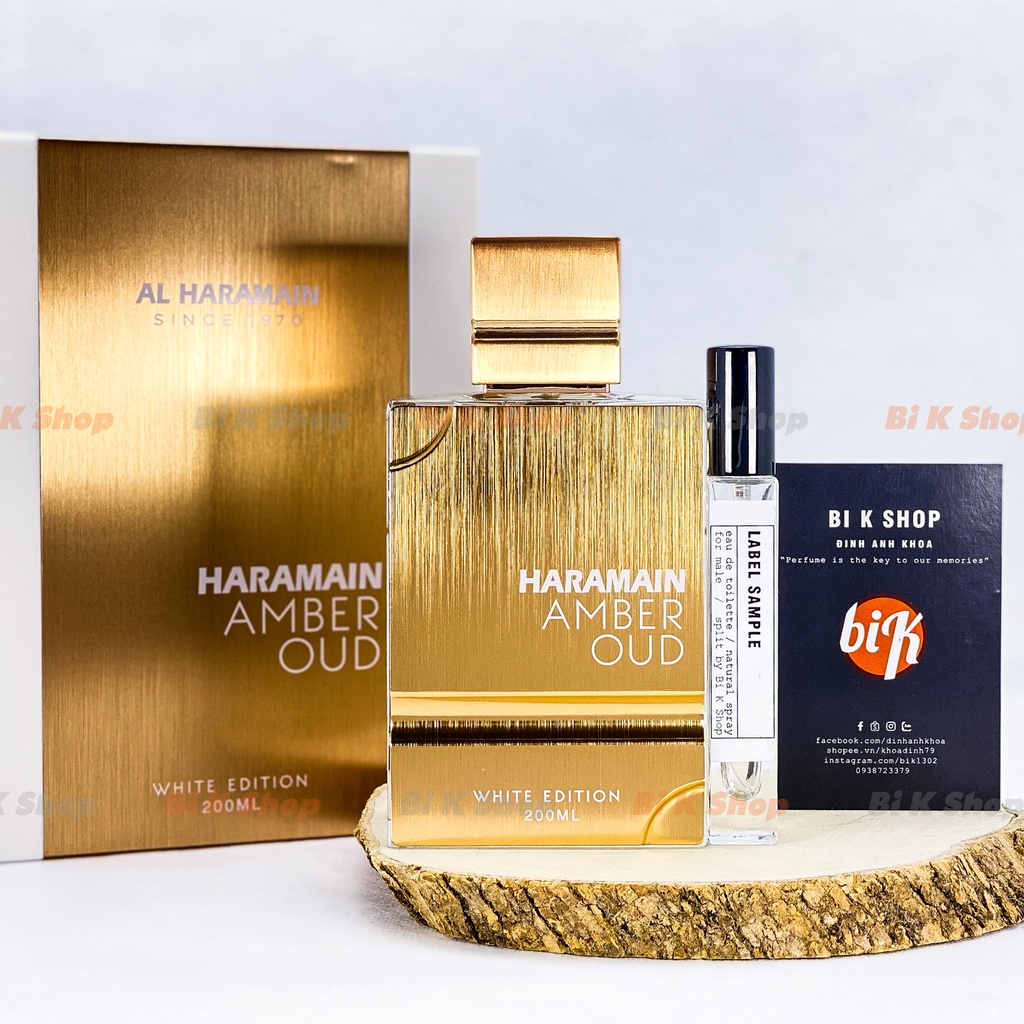 Bi K Shop - Nước hoa nữ Amber Oud White Edition Al Haramain [Mẫu thử]