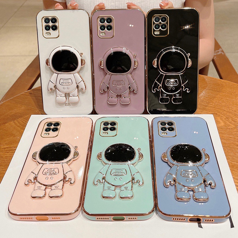 Ốp Điện Thoại Mềm Có Giá Đỡ Hình Phi Hành Gia Cho Xiaomi Mi 10 Lite Zoom Xiomi Mi 10 Youth 5G